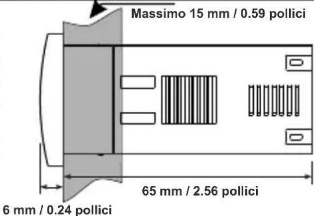 Emko ESM3723 - Vista frontale e dimensioni del Regolatore di temperatura ESM-3723 - 2