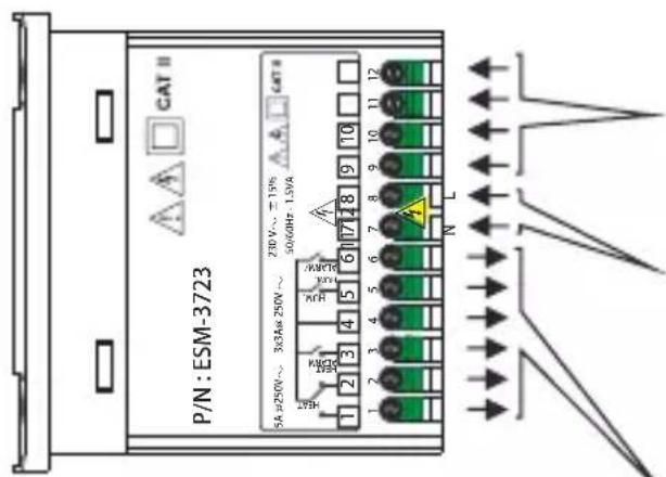 Emko ESM3723 - Electrical Wiring Diagram - 1