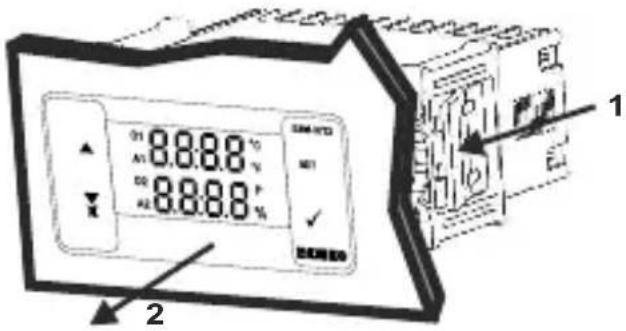 Emko ESM3723 - Montaggio e rimozione del pannello - 2