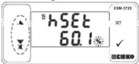 Emko ESM3723 - Ändern und Speichern des Temperatur- und Feuchtigkeitssollwerts - 5