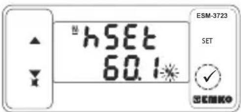 Emko ESM3723 - Ändern und Speichern des Temperatur- und Feuchtigkeitssollwerts - 6