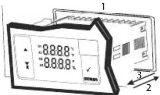 Emko ESM3723 - Montaje y eliminación del panel - 1