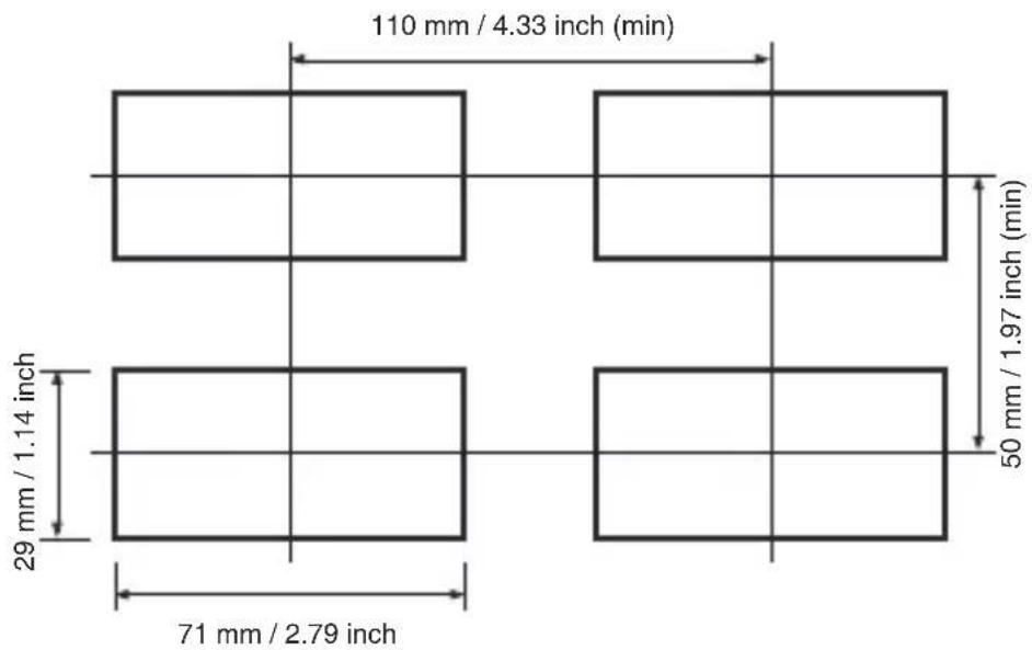 Emko ESM3723 - Panel Cut-Out - 1