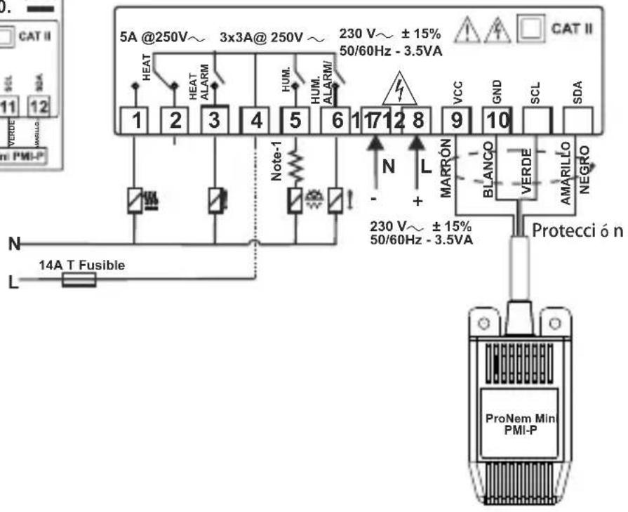 Emko ESM3723 - Etiqueta del dispositivo y diagrama de conexión - 4