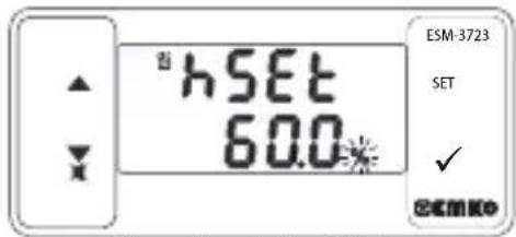 Emko ESM3723 - Changing and Saving Temperature and Humidity Set Value - 6