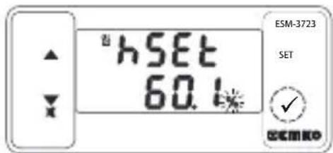 Emko ESM3723 - Changing and Saving Temperature and Humidity Set Value - 7