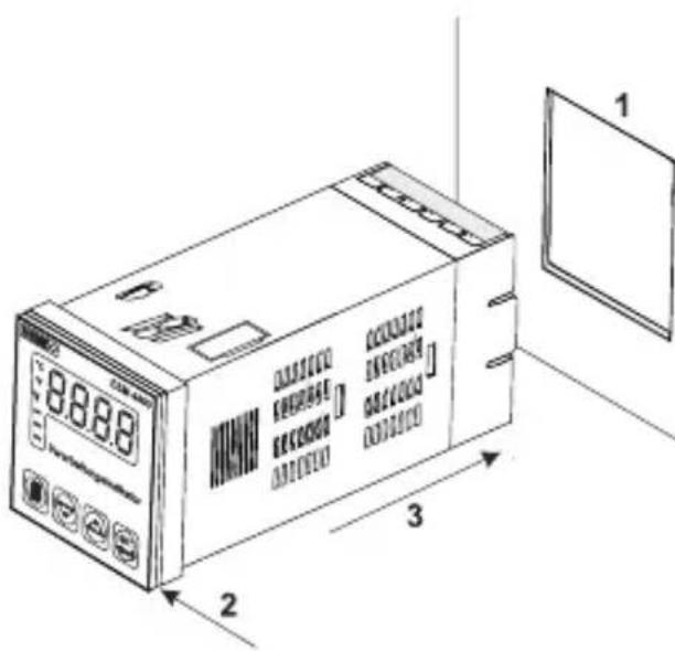 Emko ESM7700 - FRONTPLATTENMONTAGE - 1