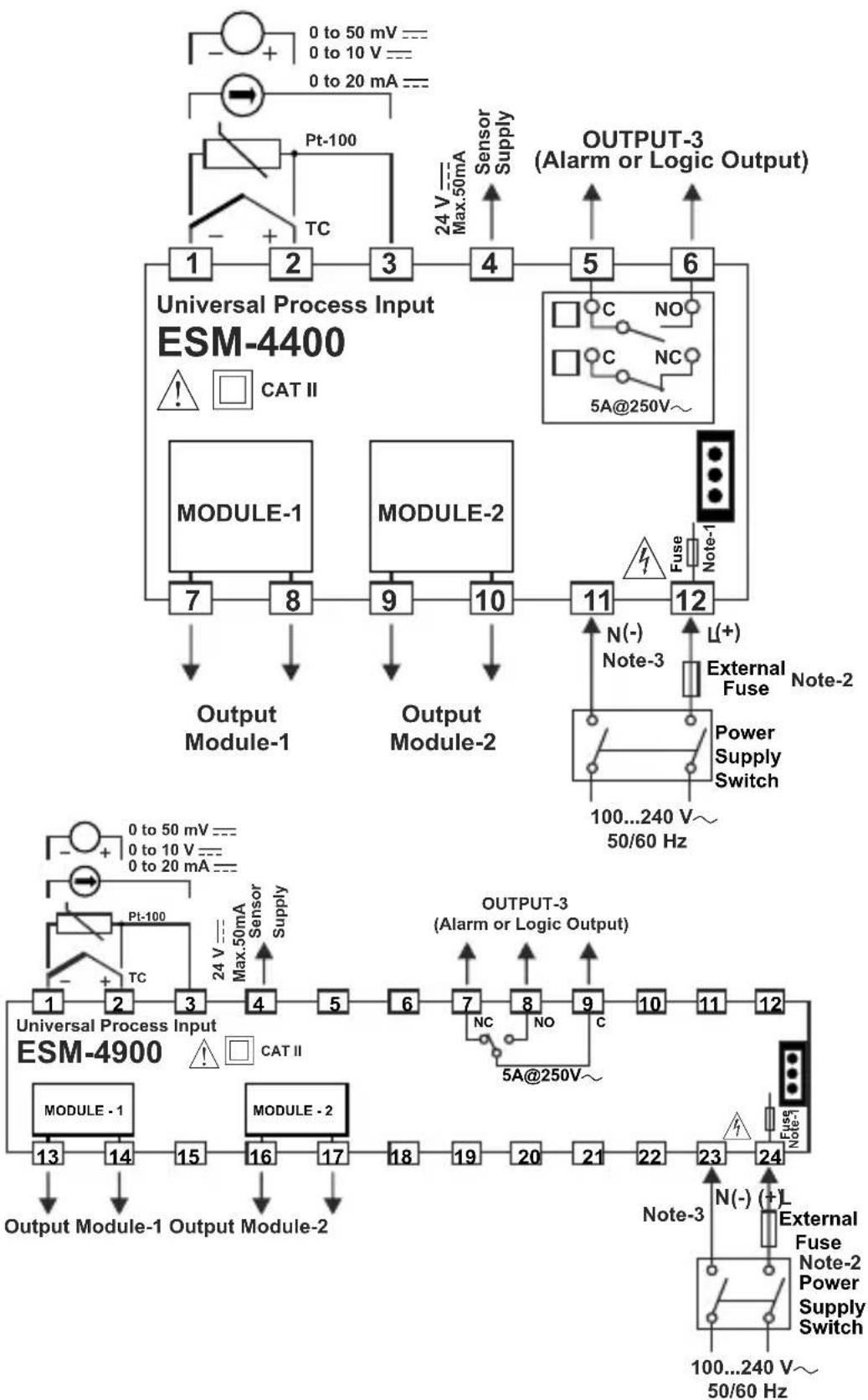 Emko ESM7700 - Electrical Wirings - 1