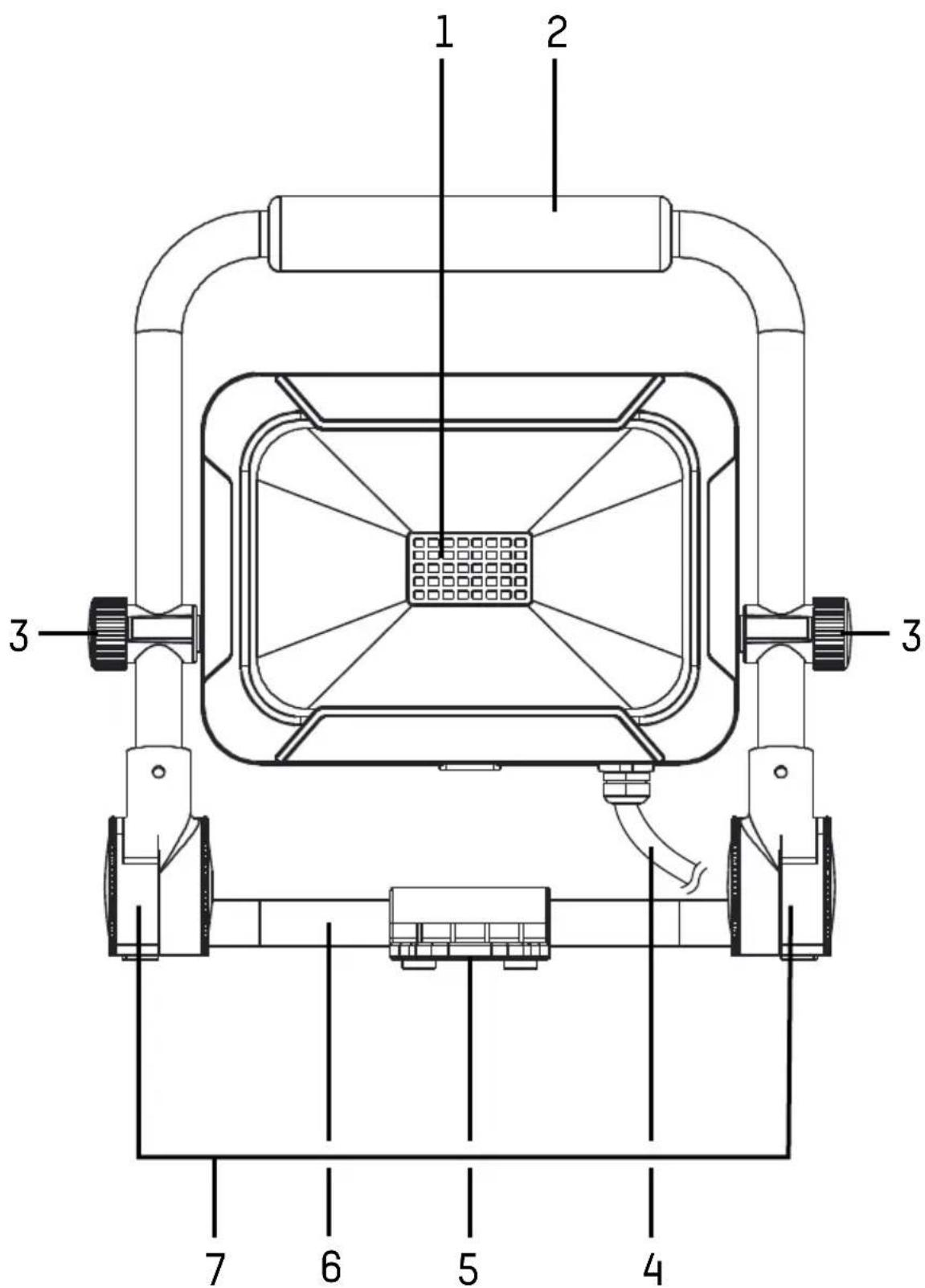 ANSMANN FL1600AC - PORTABLE FLOODLIGHT - 1