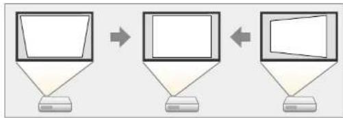 EPSON EHTW6250 - Correction de la forme de l'image à l'aide du bouton keystone - 1