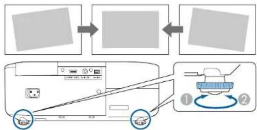 EPSON EHTW6250 - Réglage de la hauteur de l'image - 2