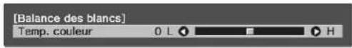 EPSON EHTW6250 - Réglage de la température de couleur - 2