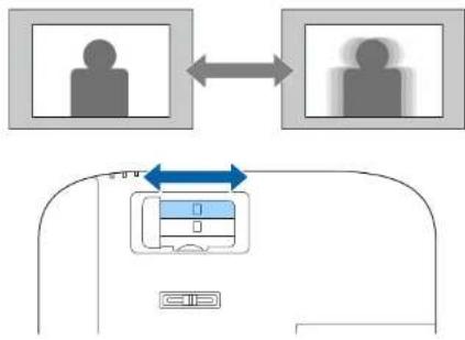 EPSON EHTW6250 - Mise au point de l'image à l'aide du curseur de mise au point - 1