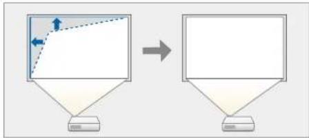 EPSON EHTW6250 - Correction de la forme de l'image à l'aide de quick corner - 1