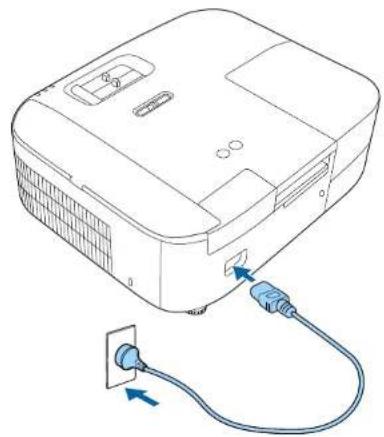 EPSON EHTW6250 - Mise sous tension du projecteur - 2