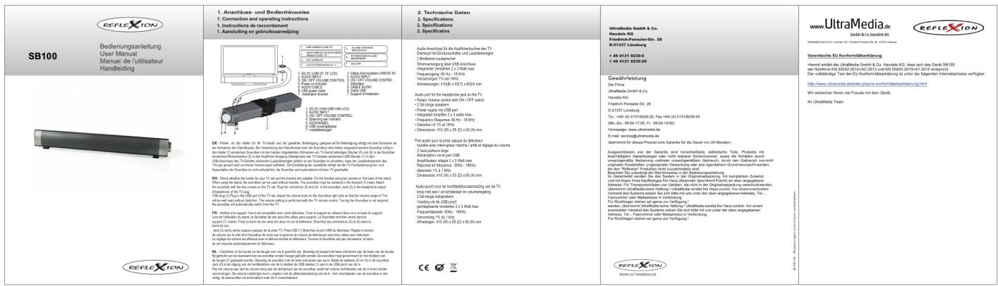 SB100 BENEDENSALENTIEUR User Manual de l'utilisateur Handleiding 1. Anschuss- und Bedienhirnweise 1. Connection and operating instructions 1. Instructions de raccordement 1. Aansluiting en gebruikszameljägen [IMAGE] DE: Pfecken, die der Hafter für Dr. Träcker und die Ergebnis Bebedigung spezierte in Betriebigung nicht aus Schulses von der Aufsicher des Bundeskons. Der Wirkungen mit einer Handelschuss vor der Handelschuss vor der Hafter angegebenen Schakers und im Handelschuss vor der Hafter angegebenen Schakers und im Handelschuss vor der Hafter angegebenen Schakers und im Handelschuss vor der Hafter angegebenen Schakers und im Handelschuss vor der Hafter angegebenen Schakers und im Handelschuss vor der Hafter angegebenen Schakers und im Handelschuss vor der Hafter angegebenen Schakers und im Handelschess vor der Hafter angegebenen Schakers und im Handelschess vor der Hafter angegebenen Schakers und im Handelschess vor der Hafter angegebenen Schakers und im Handelschess vor der Hafter angegebenen Schakers und im Handelschess vor der Hafter angegebenen Schakers und im Handelschess vor der Hafter angegebenen Schakers und im Handelschess vor der Haft oder an den Handelschess vor der Haft oder an den Handelschess vor der Haft oder an den Handelschess vor der Haft oder an den Handelschess vor der Haft oder an den Handelschess vor der Haft oder an den Handelschess vor der Haft oder an den Handelschess vor der Haft oder an den Handelschess vor der Haft oder an den Handelschess vor der Haft oder an den handelschess vor der Haft oder an den handelschess vor der Haft oder an den handelschess vor der Haft oder an den handelschess vor der Haft oder an den handelschess vor der Haft oder an den handelschess vor der Haft oder an den handelschess vor der Haft oder an den handelschess vor der Haft oder an den handelschess vor der Haft oder an den handelshess vor der Haft oder an den handelschess vor der Haft oder an den handelschess vor der Haft oder an den handelschess vor der Haft oder an den handelschess vor der Haft oder an den handelschess vor der Haft oder an den handelschess vor der Haft oder an den handelschess vor der Haft oder an den handelschess vor der Haft oder an den handelschiss vor der Haft oder an den handelschiss vor der Haft oder an den handelschiss vor der Haft oder an den handelschiss vor der Haft oder an den handelschiss vor der Haft oder an den handelschiss vor der Haft oder an den handelschiss vor der Haft oder an den handelschiss vor der Haft oder an den handelschiss vor der Haft oder an den handelschissvor der Haft oder an den handelschiss vor der Haft oder an den handelschiss vor der Haft oder an den handelschiss vor der Haft oder an den handelschiss vor der Haft oder an den handelschiss vor der Haft oder an den handelschiss vor der Haft oder an den handelschiss vor der Haft oder an den handelschiss vor der Haft oder an den handelschiss vor die halleer, die halleer, die halleer, die halleer, die halleer, die halleer, die halleer, die halleer, die halleer, die halleer, die halleer, die halleer, die halleer, die halleer, die halleer, die halleer, die halleer, die halleer, die halleer, die halleer, die halleer, CE Technische Daten 2. Specifications 3. Specifications 4. Specifications Audio-Anschuss für die Kaphiretsliche des Tf Cerekapital mit Einklassifischer und Laufzulegender 2. Bruttoin Leukserter Dienstvergung mit US$ 500 Frequichte in Instrumente für 2 x 3 mm Frequichte in Instrumente für 2 x 3 mm Frequichte in Instrumente für 2 x 3 mm Verzumerten 15 bis 100% Abgewinnig 410 (€ 287), € 600 (€ 99) Audio port für die heinzstoffe nach im Tf Tortgage Software port also (€ 107) nach Power supply port zu 100% port Power supply port zu 100% port Power supply port zu 100% port Power supply port zu 100% port Power supply port zu 100% port Power supply port zu 100% port Power supply port zu 100% port Power supply port zu 100% port Power supply port zu 100% port Power supply port zu 100% port Audio port für die heinzstoffe nach im Tf Tortgage Software port also (€ 107) nach Power supply port zu 100% port Power supply port zu 100% port Power supply port zu 100% port Power supply port zu 100% port Port also pour le priste classe du bilwiler Gesamt sowie Antechnische machte / amit esitigt als volume 2. Einzahlungssteige Antechnische machte / amit esitigt als volume Anpassifizierung 3 x 3 mm max Rapport - 15 x 100% max Rapport - 15 x 100% max Diversagen - 410 (€ 55) x € 60 (€ 99) Diversagen - 410 (€ 55) x € 60 (€ 99) Audio-port voor de hohebetammlösung von des Tf Tortgage Software port also (€ 107) nach Rapport - 15 x 100% max Rapport - 15 x 100% max Audio-port voor de hohebetammlösung von des Tf Tortgage Software port also (€ 107) nach Rapport - 15 x 100% max Audio-port voor de hohebetammlösung von des Tf Tortgage Software port also (€ 107) nach Rapport - 15 x 100% max Audio-port voor de hohebetammlösung von des Tf Tortgage Software port also (€ 107) nach Rapport - 18 x 100% max Audio-port voor de hohebetammlösung von des Tf Tortgage Software port also (€ 107) nach Rapport - 18 x 100% max Audio-port voor de hohebetammlösung von des Tf Tortgage Software port also (€ 107) nach Rapport - 18 x 100% max Audio-port voor de hohebetammlösung von des Tf Tortgage Software port also (€ 107) nach Rapport - 18 x 100% max Audio-port voor de hohebetammlösung von des Tf Tortgage Software port also (€ 107) nach Rapport - 18 x 100% max Audio-port voor de hohebetommlösung von des Tf Tortgage Software port also (€ 107) nach Rapport - 18 x 100% max Audio-port voor de hohebetommlösung von des Tf Tortgage Software port also (€ 107) nach Rapport - 18 x 100% max Audio-port voor de hohebetommlösung von des Tf Tortgage Software port also (€ 107) nach Rapport - 18 x 100% max Audio-port voor de hohebetommlösung von des Tf: Tortgage Software port also (€ 107) nach Rapport - 18 x 100% max Audio-port voor de hohebetommlösung von des Tf: Tortgage Software port also (€ 107) nach Rapport - 18 x 100% max Audio-port voor de hohebetommlösung von des Tf: Tortgage Software port also (€ 107) nach Rapport - 18 x 100% max Audio-port voor de hohebetemmlösung von des Tf: Tortgage Software port also (€ 107) nach Rapport - 18 x 100% max Audio-port voor de hohebetemmlösung von des Tf: Tortgage Software port also (€ 107) nach Rapport - 18 x 100% max Audio-port voor de hohebetemmlösung von des Tf: Preise US$ (233) Branden je auf das bei erfasstur. Preise US$ is not to be able to do so on the basis of the basis of the basis of the basis of the basis of the basis of the basis of the basis of the basis of the basis of the basis of the basis of the basis of the basis of the basis of the basis of the basis of the basis of the basis of the basis of the basis of the basis of the basis of the basis of the basis of the basis of the basis of the basis of the basis of the basis of the basis of the basis of the basis of the basis of that's. Preise US$ is not to be able to do so on the basis of the basis of the basis of the basis of the basis of the basis of the basis of the basis of the basis of the basis of the basis of the basis of the basis of the basis of the basis of the basis of the basis of the basis of the basis of the basis of the basis of the basis of the basis of the basis of the basis of the basis of the basis of the basis of the basis of the basis of the basis of the basis of the basis of the basis of the basis of the basis of the basis of the basis of the basis of the basis of the basis of the basis of the basis of the basis of the basis of the basis of the basis of the basis of the basis of the basis of the basis of the basis of the basis of the basis of the basis of the basis of the basis of the basis of the basis of the basis of the basis of the basis in some cases. Preise US$ is not to be able to do so on the basis of the basis of the basis of the basis of the basis of the basis in some cases. Preise US$ is not to be able to do so on the basis in some cases. Preise US$ is not to be able to do so on the basis in some cases. Preise US$ is not to be able to do so on the basis in some cases. Preise US$ is not to be able to do so on the basis in some cases. Preise US$ is not to be able to do so on the basis in some cases. Preise US$ is not to be able to do so on the basis in some case. Preise US$ is not to be able to do so on the basis in some case. Preise US$ is not to be able to do so on the basis in some case. Preise US$ is not to be able to do so on the basis in some case. Preise US$ is not to be able to do so on the basis in some case. Preise US$ is not to be able to do so on the basis in some case. Preise US, Preise US, Preise US$ Preise US, Preise US Preise US, Preise US Preise US, Preise US Preise US, Preise US Preise US, Preise US Preise US, Preise US Preise US, Preise US Preise US, Preise US Preise US, Preise US Preise US, Preise US Preise US, Preise US Preise US, Preise US Preise US, preise US Preise US, preise US Preise US, preise US Preise US, preise US Preise US, preise US Preise US, preise US Preise US, preise US Preise US, preise US Preise US, preise US Preise US, preise US Preise US, preise US Preise US, preise US Preise US, preise US PREISEUS UltraMedia.de GmbH & Co., Deutschland GmbH & Co., Deutschland Überkirter GmbH, für Steuernhaushaus GmbH, für Steuernhaushaus GmbH, für Steuernhaushaus GmbH, für Steuernhaushaus GmbH, für Steuernhaushaus GmbH, für Steuernhaushaus GmbH, für Steuernhaushaus GmbH, für Steuernhaushaus GmbH, für Steuernhaushaus GmbH, für Steuernhaushaus GmbH, für Steuernhaushaus GmbH, für Steuernhaushaus GmbH, für Steuernhaushaus GmbH, für Stellener aus dem Veränderung des Geschäfts und sonstige Veränderung des Geschäfts und sonstige Veränderung des Geschäfts und sonstige Veränderung des Geschäfts und sonstige Veränderung des Geschäfts und sonstige Veränderung des Geschäfts und sonstige Veränderung des Geschäfts und sonstige Veränderung des Geschäfts und sonstige Veränderung des Geschäfts und sonstige Veränderung des Geschäfts und sonstige Veränderung des Geschäfts und sonstige Veränderung des Geschäfts und sonstige Veränderung des Geschäfts und sonstige Veränderung eines Jahres-, Treuernhaushaus GmbH, für Steuernhaushaus GmbH, für Steuernhaushaus GmbH, für Steuernhaushaus GmbH, für Steuernhaushaus GmbH, für Steuernhaushaus GmbH, für Steuernhaushaus GmbH, für Steuernhaushaus GmbH, für Steuernhaushaus GmbH, für Steuernhaushaus GmbH, für Steuernhaushaus GmbH, für Steuernhaushaus GmbH, für Steuernhausausatz von das Jahres-, Treuernhausausatz von das Jahres-, Treuernhausausatz von das Jahres-, Treuernhausausatz von das Jahres-, Treuernhausausatz von das Jahres-, Treuernhausausatz von das Jahres-, Treuernhausausatz von das Jahres-, Treuernhausausatz von das Jahres-, Treuernhausausatz von das Jahres-, Treuernhausausatz von das Jahres-, Treuernhausausatz von das Jahres-, Trats-, Treuernhausausatz von das Jahres-, Treuernhausausatz von das Jahres-, Treuernhausausatz von das Jahres-, Treuernhausausatz von das Jahres-, Treuernhausausatz von das Jahres-, Treuernhausausatz von das Jahres-, Treuernhausausatz von das Jahres-, Treuernhausausatz von das Jahres-, Treuernhausausatz von das Jahres-, Treuernhausausatz von das Rechts-, Treuernhausausatz von das Rechts-, Treuernhausausatz von das Rechts-, Treuernhausausatz von das Rechts-, Treuernhausausatz von das Rechts-, Treuernhausausatz von das Rechts-, Treuernhausausatz von das Rechts-, Treuernhausausatz von das Rechts-, Treuernhausausatz von das Rechts-, Treuernhausausatz von das Rechts-/- Trats-, Treuernhausausatz von das Rechts-/- Trats-, Treuernhausausatz von das Rechts-/- Trats-, Treuernhausausatz von das Rechts-/- Trats-, Treuernhausausatz von das Rechts-/- Trats-, Treuernhausausatz von das Rechts-/- Trats-, Treuernhausausatz von das Rechts-/- Trats-, Treuernhausausatz von das Rents-/- Trats-, Treuernhausausatz von das Rechts-/- Trats-, Treuernhausausatz von das Rechts-/- Trats-, Treuernhausausatz von das Rechts-/- Trats-, Treuernhausausatz von das Rechts-/- Trats-, Treuernhausausatz von das Rechts-/- Trats-, Treuernhausausatz von das Rechts-/- Trats-, Treuernhaususatz von das Rechts-/- Trats-, Treuernhaususatz von das Rechts-/- Trats-, Treuernhaususatz von das Rechts-/- Trats-, Treuernhaususatz von das Rechts-/- Trats-, Treuernhaususatz von das Rechts-/- Trats-, Treuernhaususatz von das Rechts-/- Trats-, Treuernhaususatz von das Rechts-/- Trats+, Treuernhaususatz von das Rechts-/- Trats+, Treuernhaususatz von das Rechts-/- Trats+, Treuernhaususatz von das Rechts-/- Trats+, Treuernhaususatz von das Rechts-/- Trats+, Treuernhaususatz von das Rechts-/- Trats+, Treuernhaususatz von das Rechts-/- Trats+, Treuernhaususatz von das Recht-/- Trats+, Treuernhaususatz von das Recht-/- Trats+, Treuernhaususatz von das Recht-/- Trats+, Treuernhaususatz von das Recht-/- Trats+, Treuernhaususatz von das Recht-/- Trats+, Treuernhaususatz von das Recht-/- Trats+, Treuernhaususatz von das Recht-/- Trats+, Treuernhauslusatz von das Recht-/- Trats+, Treuernhauslusatz von das Recht-/- Trats+, Treuernhauslusatz von das Recht-/- Trats+, Treuernhauslusatz von das Recht-/- Trats+, Treuernhauslusatz von das Recht-/- Trats+, Treuernhauslusatz von das Recht-/- Trats+, Treuernhauslusatz von das Recht-/- Trats+/-/- Trats+/-/- Trats+/-/- Trats+/-/- Trats+/-/- Trats+/-/- Trats+/-/- Trats+/-/- Trats+/-/- Trats+/-/- Trats+/-/- Trats+/-/- Trats+/-/- Trats+/-/- Trats+/-/- Trats+/-/- Trats+/-/- Trats+:/-/- Trats+:/-/- Trats+:/-/- Trats+:/-/- Trats+:/-/- Trats+:/-/- Trats+:/-/- Trats+:/-/- Trats+:/-/- Trats+:/-/- Trats+:/-/- Trats+:/-/- Trats+:/-/- Trats+:/-/- Trats+:/-/- Trats+:/-/- Trats+:/-/- TRAFS: In Miohneckelbene, in Miohneckelbene, in Miohneckelbene, in Miohneckelbene, in Miohneckelbene, in Miohneckelbene, in Miohneckelbene, in Miohneckelbene, in Miohneckelbene, in Miohneckelbene, in Miohneckelbene, i.e. In Miohneckelbene, in Miohneckelbene, in Miohneckelbene, in Miohneckelbene, in Miohneckelbene, in Miohneckelbene, in Miohneckelbene, in Miohneckelbene, in Miohneckelbene, in Miohneckelbene, In Miohneckelbene, in Miohneckelbene, in Miohneckelbene, in Miohneckelbene, in Miohneckelbene, in Miohneckelbene, In Miohneckelbene, in Miohneckelbene, in Miohneckelbene, in Miohneckelbene, In Miohneckelbene, in Miohneckelbene, in Miohneckelbene, In Miohneckelbene, in Miohneckelbene, in Miohneckelbene, In Miohneckelbene, in Miohneckelbene, In Miohneckelbene, in Miohneckelbene, In Miohneckelbene, in Miohneckelbene, In Miohneckelbene, in Miohneckelbene, In Miohneckelbene, in Miohneckelbene, in Miohneckelbene, in Miohneckelbene, in Miohneckelbene, in Miohneckelbene, in Miohneckelbene, in Miohneckelbene, in Miohneckelbene, in Miohneckelbene, in Miohneckelbene, in Miohneckelbene, In Miohneckelbene, in Miohneckelbene, in Miohneckelbene, in Miohneckelbene, in Miohneckelbene, in Miohneckelbene, in Miohneckelbene, in Miohneckelbene, In Miohneckelbene, in Miohneckelbene, In Miohneckelbene, in Miohneckelbene, in Miohneckelbene, in Miohneckelbene, in Miohneckelbene, in Miohneckelbene, In Miohneckelbene, in Miohneckelbene, in Miohneckelbene, in Miohneckelbene, In Miohneckelbene, in Miohneckelbene, in Miohneckelbene, in Miohneckelbene, in Miohneckelbene, in Miohneckelbene, In Miohneckelbene, in Miohneckelbene, In Miohneckelbene, in Miohneckelbene, In Miohneckelbene, in Miohneckelbene, in Miohneckelbene, in Miohneckelbene, In Miohneckelbene, in Miohneckelbene, in Miohneckelbene, in Miohneckelbene, In Miohneckelbene, in Miohneckelbene, In Miohneckelbene, in Miohneckelbene, in Miohnekeitsunlesen: In SRF: In SRF: In SRF: In SRF: In SRF: In SRF: In SRF: In SRF: In SRF: In SRF: In SRF: In SRF: In SRF: In SRF: In SRF: In SRF: In SRF: In SRF: In SRF: In SRF: In SRF: In SRF: In SRF: In SRF: In SRF: In SFR: In SRF: In SRF: In SRF: In SRF: In SRF: In SRF: In SRF: In SRF: In SRF: In SRF: In SRF: In SRF: In SRF: In SRF: In SRF: In SRF: In SRF: In SRF: In SRF: In SRF: In SRF: In SRF: In SRF: In SRF: In SRS: In SRF: In SRF: In SRF: In SRF: In SRF: In SRF: In SRF: In SRF: In SRF: In SRF: In SRF: In SRF: In SRF: In SRF: In SRF: In SRF: In SRF: In SRF: In SRF: In SRF: In SRF: In SRF: In SRF: In SRF: In SRef.: In SRef.: In SRef.: In SRef.: In SRef.: In SRef.: In SRef.: In SRef.: In SRef.: In SRef.: In SRef.: In SRef.: In SRef.: In SRef.: In SRef.: In SRef.: In SRef.: In SRef.: In SRef.: In SRef.: In SRef.: In SRef.: In SRef.: In SRef.: In SRef.: In SRef.