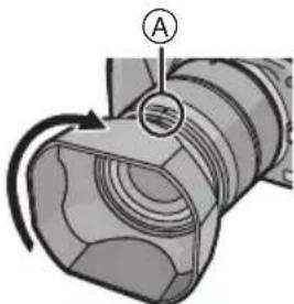PANASONIC HXA025E - Installazione dell'obiettivo - 2