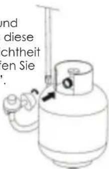 MaxxGarden 21687 - SCHLIESSEN SIE DIE GASLEITUNG AN DIE LPG-GASFLASCHE AN - 1