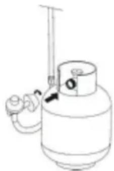 MaxxGarden 21687 - CONNECTEZ LA CONDUITE DE GAZ A LA BOUTEILLE DE GAZ GPL - 1