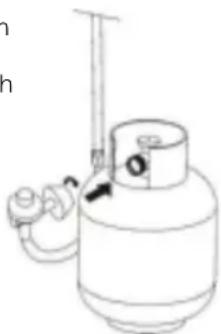 MaxxGarden 21687 - CONNECTING GAS LINE TO LPG GAS CYLINDER - 1