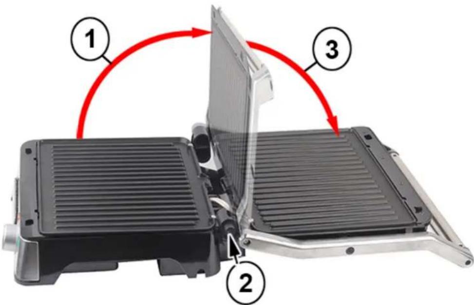 TECHWOOD TPG756 - Utiliser l'appareil en GRILL OUVERT - 1