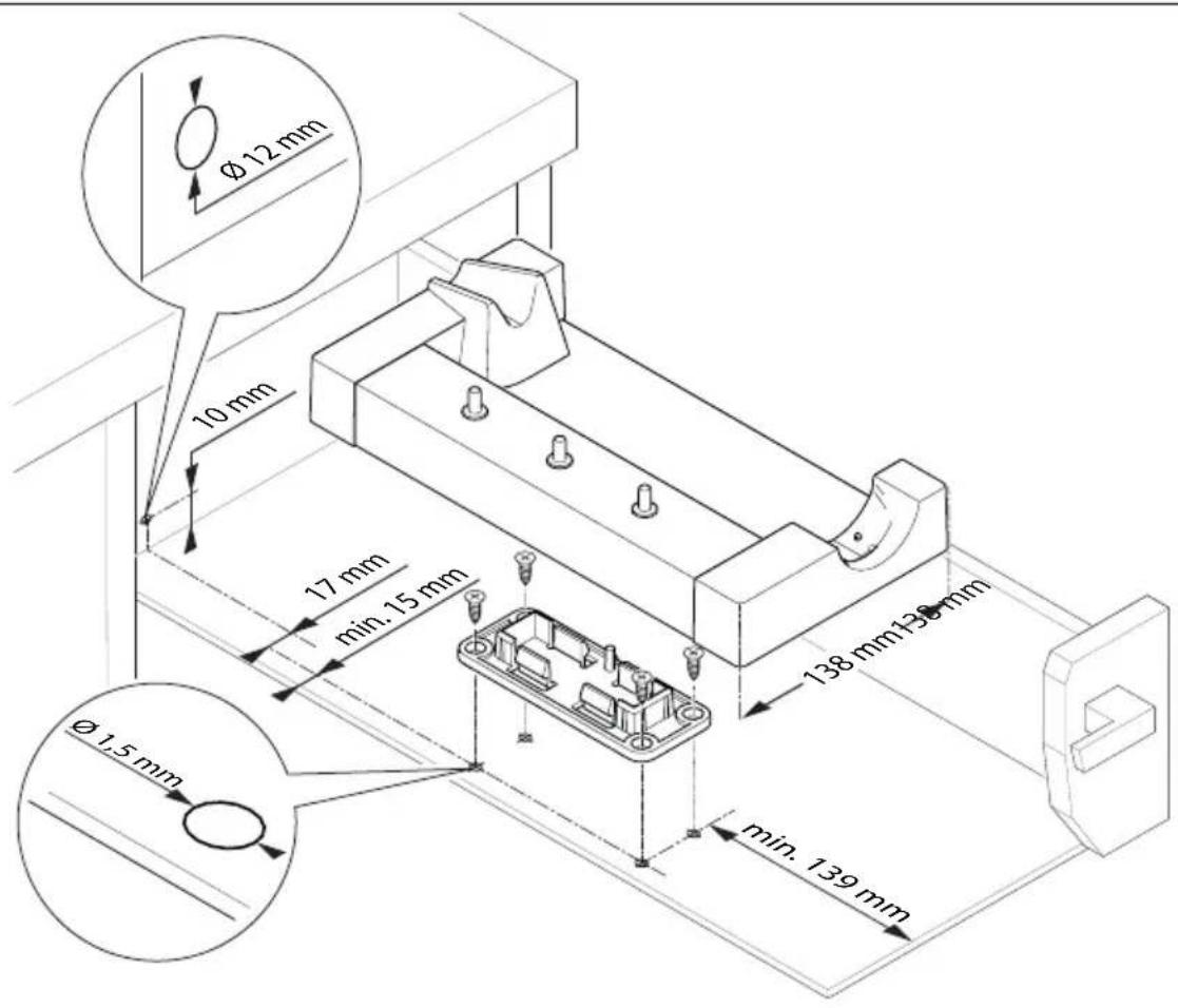 Ø 12 mm 10 mm 17 mm min.15 mm 138 mm 138 mm Ø 1.5 mm min. 139 mm