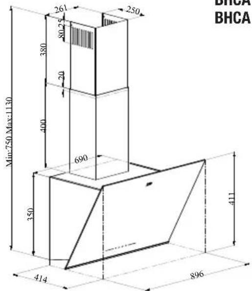 BEKO BHCA94640BH - Technické údaje - 2