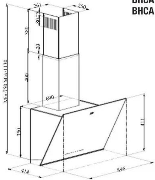 BEKO BHCA94640WH - Données techniques - 2