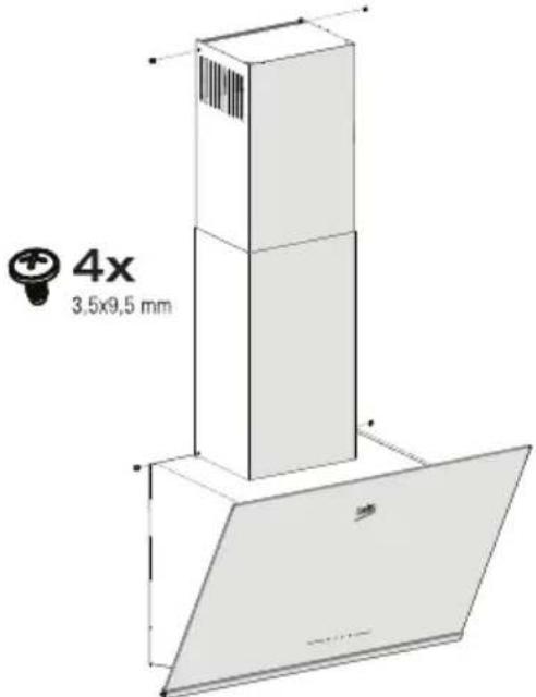 BEKO BHCA94640WH - Instalace digestoře ke kouřovodu - 1
