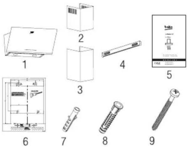 BEKO BHCA94640WH - Installation Accessories - 1