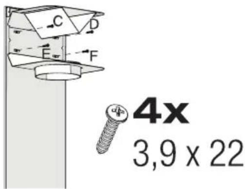 BEKO BHCA94640WH - Installation of Air Baffle (BHCA 64640 BH - BHCA 94640 BH - BHCA 94640 WH) - 3