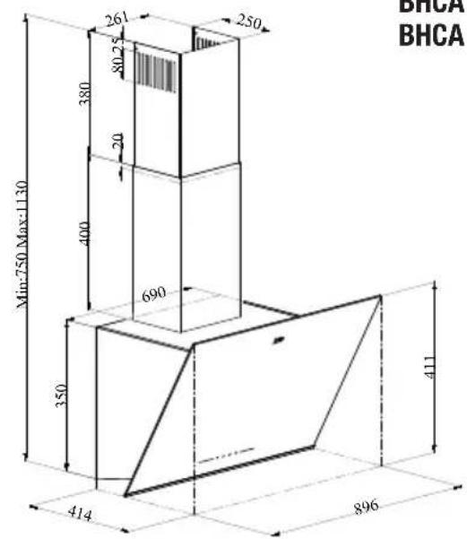 BEKO BHCA94640WH - Splošen videz - 3