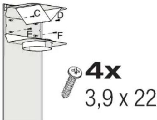 BEKO BHCA94640WH - Installation d'un déflecteur d'air (BHCA 64640 BH - BHCA 94640 BH - BHCA 94640 WH) - 3