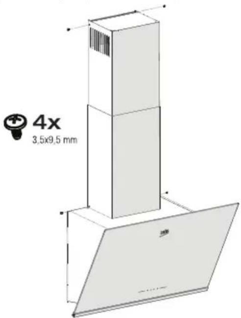BEKO BHCA94640WH - Inštalácia odsávača do komína - 1