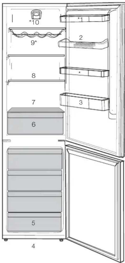 BEKO RCHE300K31SN - Uw koelkast - 1