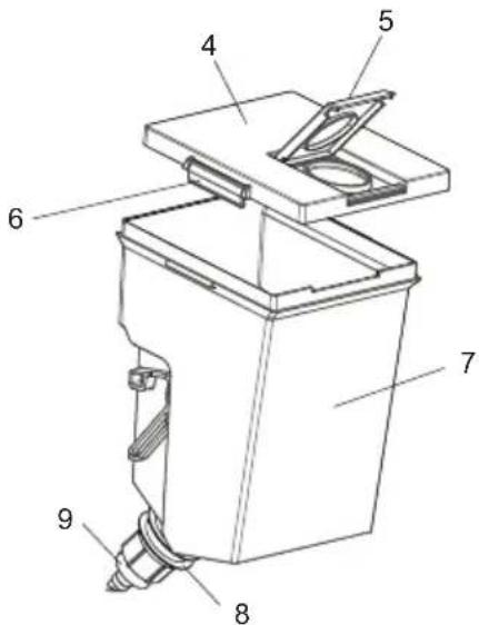 CONTINENTAL EDISON CEFC270NFBIX - Partes del dispensador de agua - 2