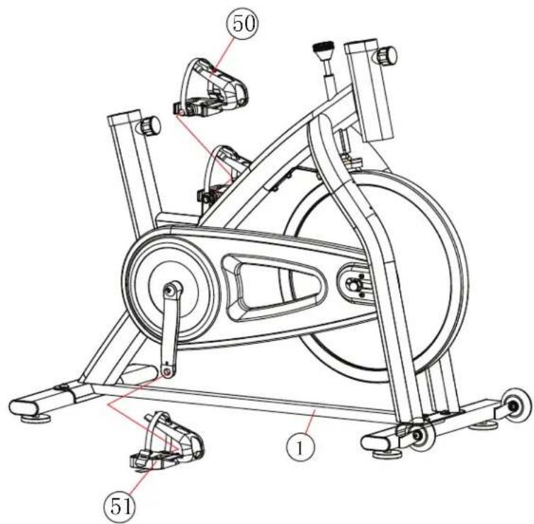 Bladez Fusion GSII - STEP 2: INSTALL LEFT/RIGHT PEDALS - 1