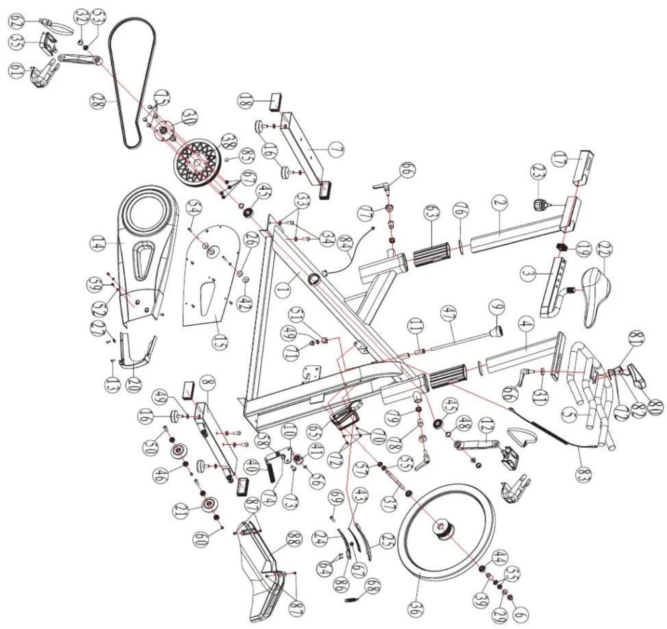 Bladez Master Mag - EXPLODED VIEW DRAWING - 1