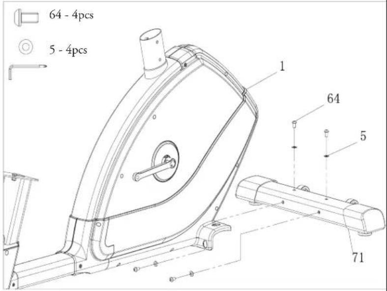 BH FITNESS S5RiB - Étape 1 - 1