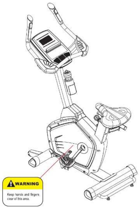 BH FITNESS LK500UiB - WARNINGS AND LABELS SAFETY INFORMATION - 1