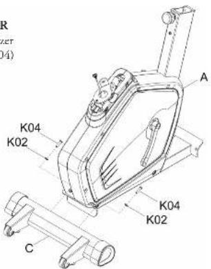 BH FITNESS LK500UiB - ASSEMBLY OF THE FRONT STABILIZER - 1