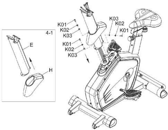 BH FITNESS LK500UiB - CONTROL TUBE ASSEMBLY - 1