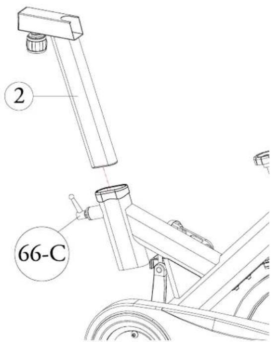 BH FITNESS S3IC - Étape 4 assemblez le GUIDON - 2