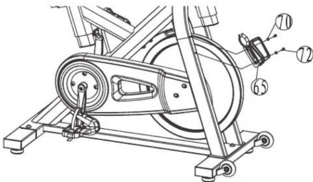 BH FITNESS S3IC - INSTALL THE WATER BOTTLE HOLDER - 1