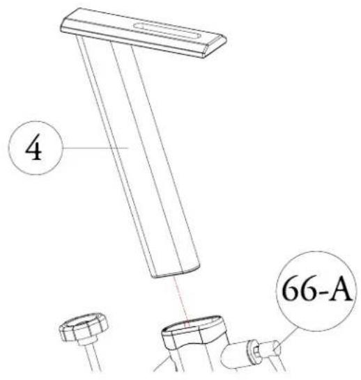 BH FITNESS S3IC - STEP 3 ASSEMBLE THE HANDLEBAR POST - 1
