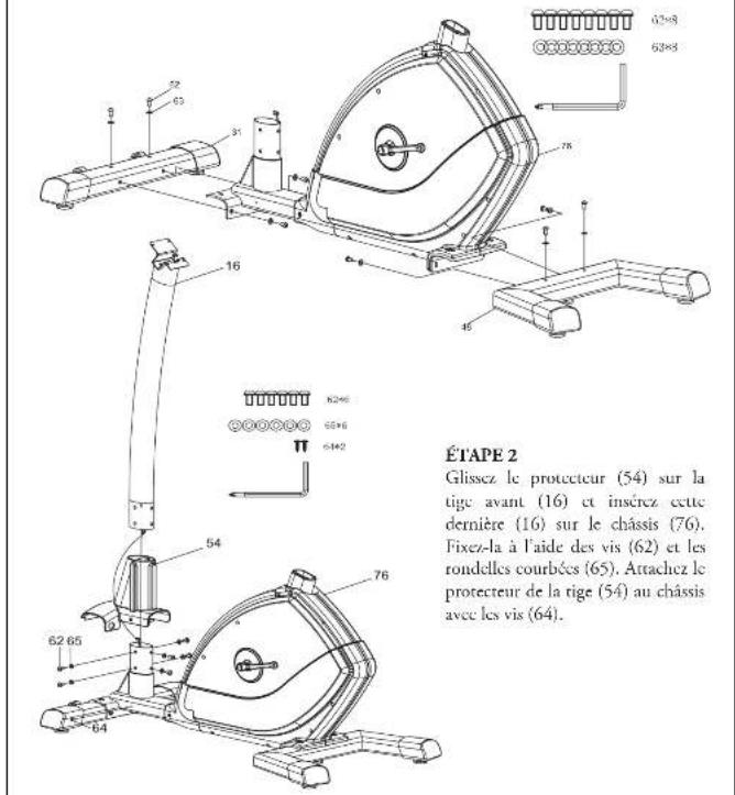 BH FITNESS S5UiB - Instructions d'assemblage - 2