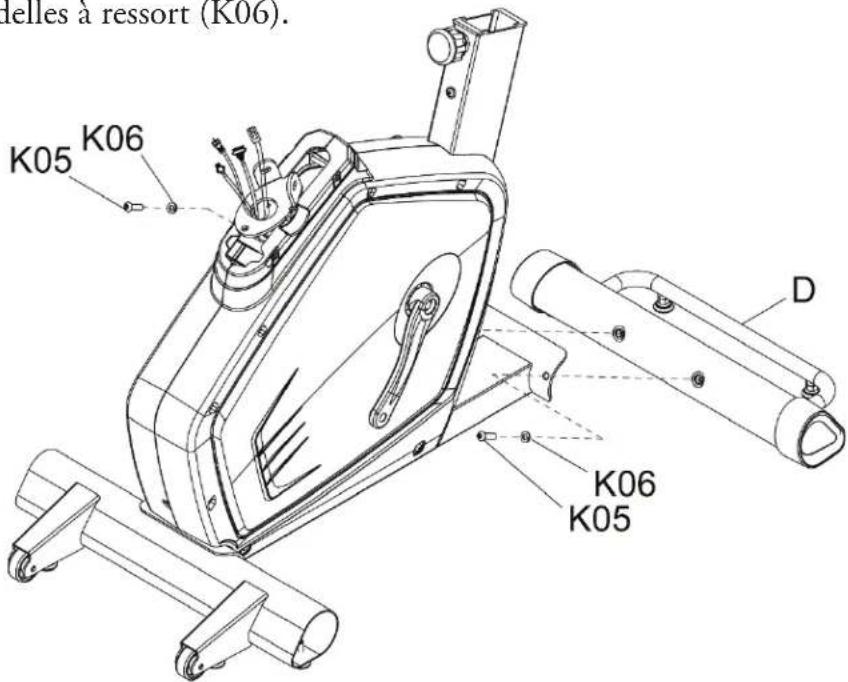 BH FITNESS LK700U Core - Étape 1 installer le stabilisateur arrière - 2
