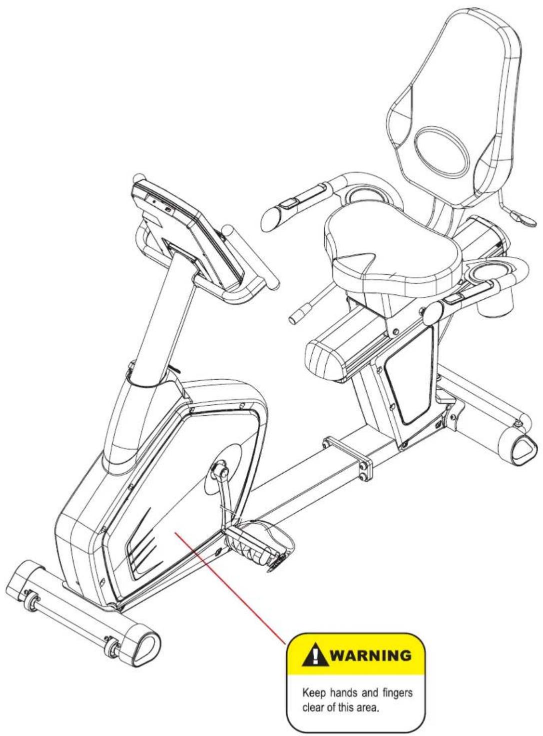 BH FITNESS LK500RiB - WARNINGS AND LABELS - 1