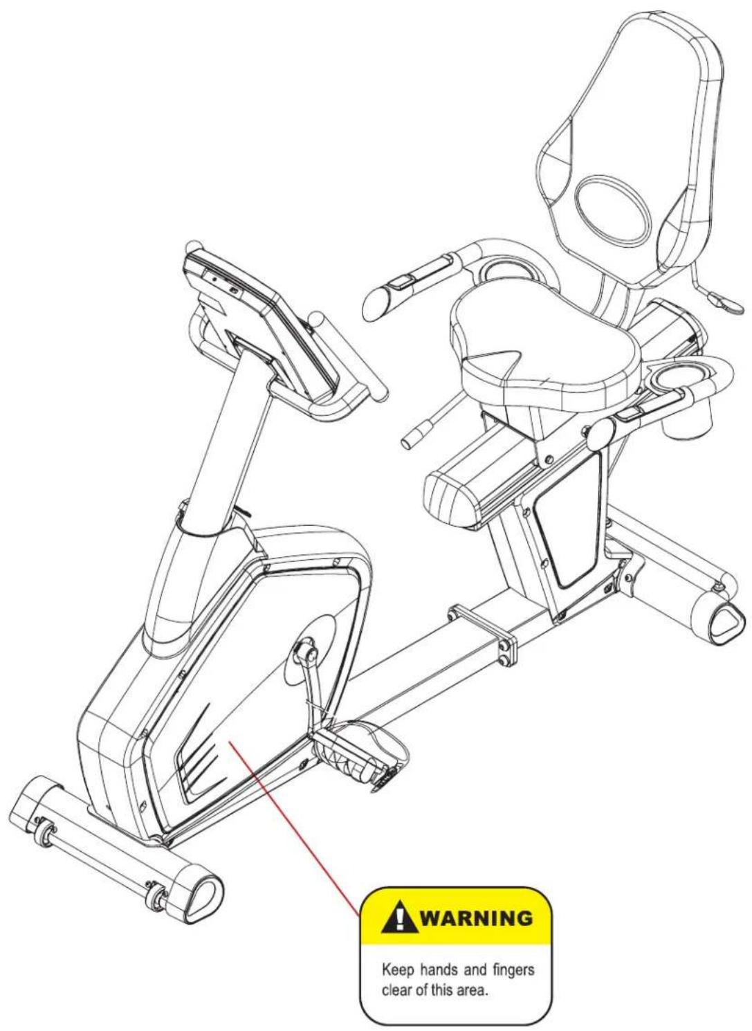 BH FITNESS LK500RiB - Étiquettes de mise en GARDE - 1