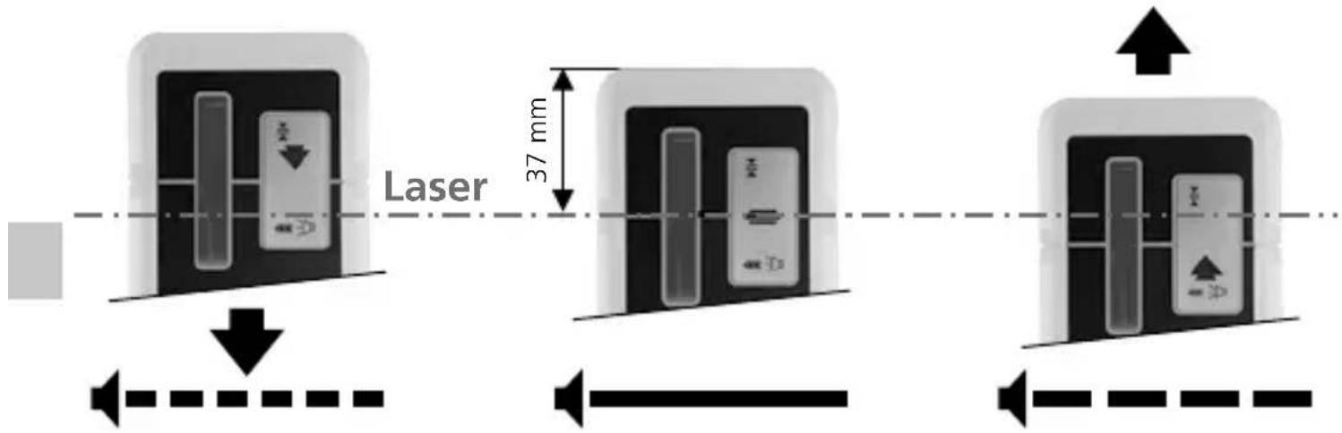 Laserliner SensoLite 110 G - © Arbejde med lasermodtageren - 1